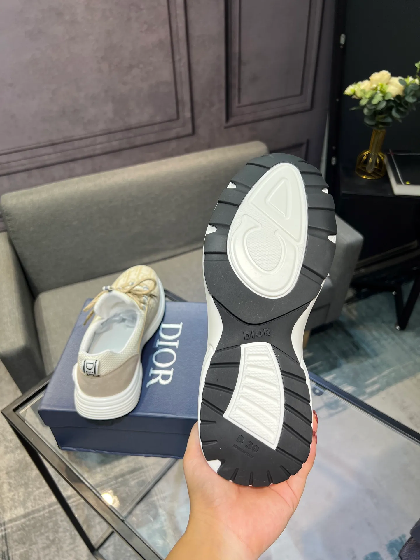 Men's shoes 💰400 [Dior] popular men's shoes, imported mesh splicing material, really inside. Original sole provided by the original factory, 38-45 (45 customized, non-refundable)